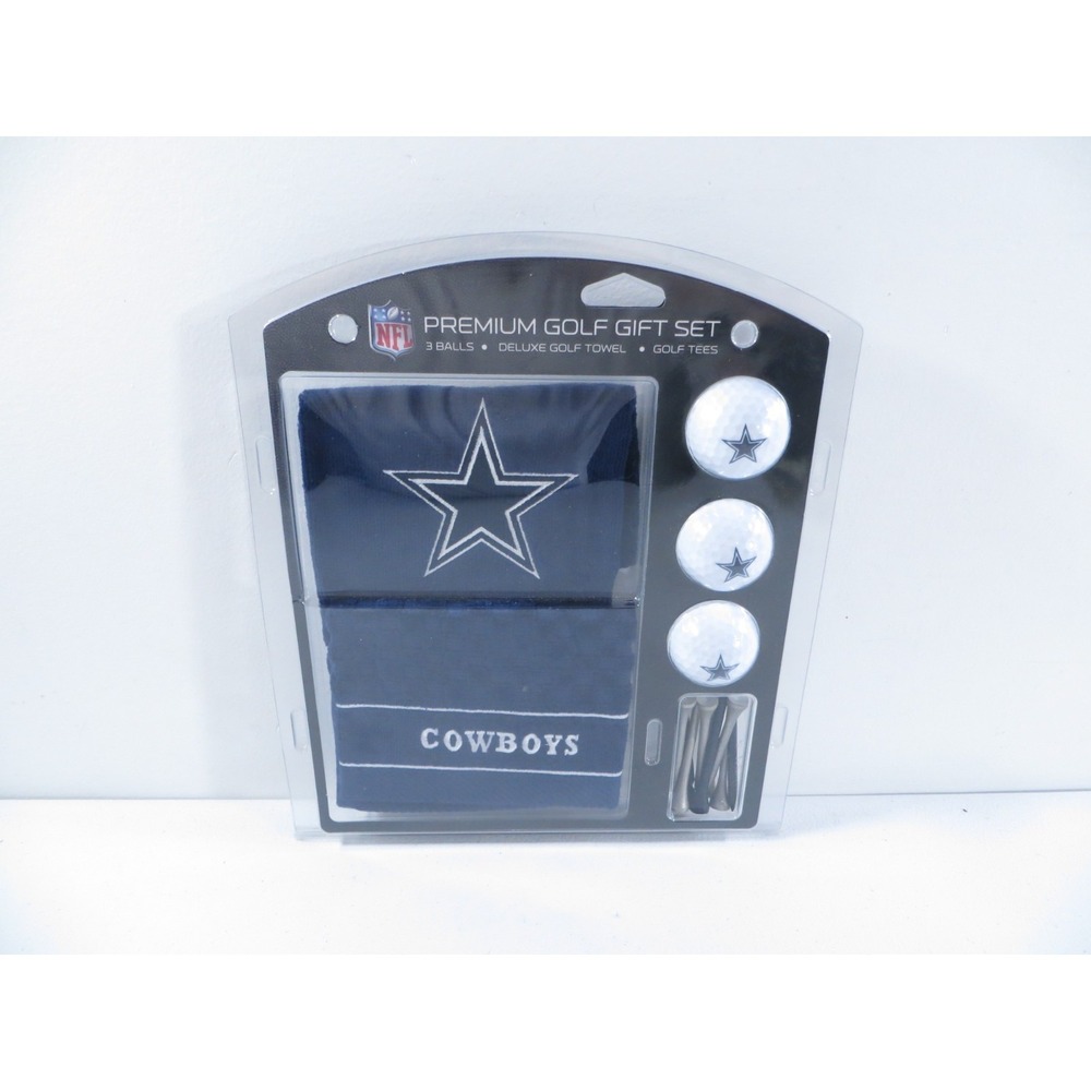 New Dallas Cowboys‎ NFL Premium Golf Gift Set Golf Balls Towel Tees Fathers Day
